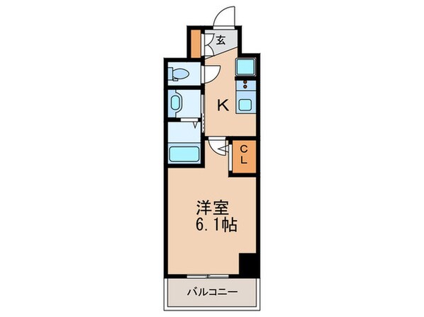 ｴｽﾃﾑｺｰﾄ名古屋新栄Ⅲｸﾞﾛｰﾘｨの物件間取画像